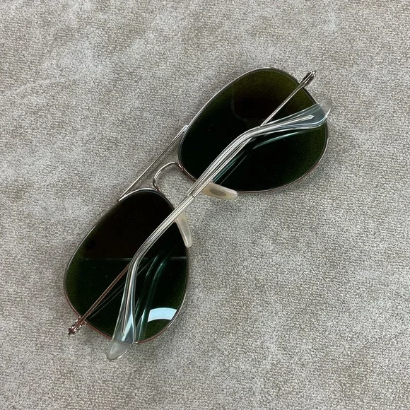 Ray-Ban RB 3025 112/17 58-14 Aviator Large Metal Gold Sunglasses Blue Mirror - Picture 3 of 10